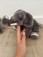 Grey Plush Elephant Soft Toy, Small 15-35cm Wild Animal Stuffed Toy