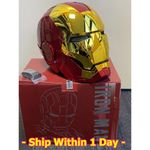 Autoking Iron Man MK5 Helmet Electronic Voice Activated Open&Close Mask Gold New
