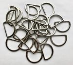 25mm D Rings WELDED Metal Silver Polished Quality Fasteners Craft D Ring Dee D10