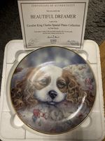 11 Danbury Mint Cavalier King Charles Spaniel Plate Set by Paul Doyle