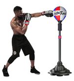 Adjustable Height Standing Speed Ball Home Gym Fitness Training MMA Punching Bag