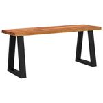 Bench Dining Bench with Live Edge Wooden Bench Chair Solid Wood Acacia vidaXL