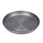 1pc Aluminium Alloy Food Plate Practical Outdoor Picnic Plate Food Serving Dish