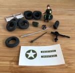 Dinky 612 and 615 US Army Jeep Reproduction Parts - Choose From List