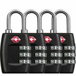 4x Code PadLock Security Locks 4-Dial TSA Travel Luggage Combination Lock