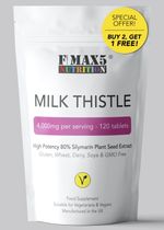 Milk Thistle Tablets | High Strength 4,000mg 120 Silymarin Tablets Liver UK MADE