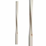 Square Twist Spindle 41mm Pine Oak 900mm 1100mm Contemporary Twist