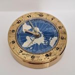 Vintage Wehrle World Time Quartz Clock.  Germany. Retro 1970's/80's. Working.