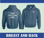 Hoodie Custom Printed Workwear Uniform Casual Unisex Own Logo Team Club Holiday