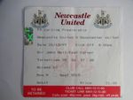 Ticket Stub - NEWCASTLE UNITED V MANCHESTER UNITED PREMIER LEAGUE - 1997-98