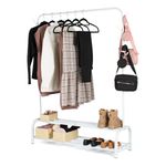 Heavy Duty Clothes Rail Rack Garment Hanging Display Stand Shoe Storage Shelves 