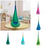 Sensory Swing In/Oudoor Kids Hanging Hammock Pod Swing Seat w/ Inflatable Pillow