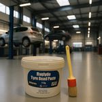 5kg Tyre Mounting Cream & Free Brush WHITE Tyre Bead Paste Tyre Changer BTR0105