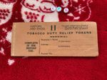 Vintage OAP TOBACCO DUTY RELIEF TOKENS 1958 RATIONING STAMPS