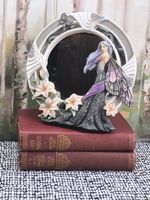 ​Nemesis Now Jessica Galbreth Silver Moon Fairy Mirror Rare Fantasy Art Figurine