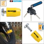 Oxford Patriot Motorbike Brake Disc Lock Motorcycle Security Universal Lock New
