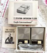 Vintage Eagle International TI.206 2-Way  Intercom System Made in Japan 1970s