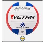 VETRA Premium Soft Touch Volleyball Official Size 5 (Blue, Red and White)