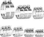 304 Stainless Steel Adjustable Jubilee Hose Clips, Hose Clamp Worm, Pipe Clips