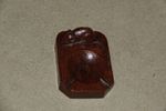 EARLY ROBERT MOUSEMAN THOMPSON CARVED OAK ASH TRAY WITH SIGNATURE MOUSE