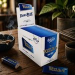Rizla Thin Blue Rolling Papers 100 Booklets Box Set Regular Ultra Thin Slow Burn