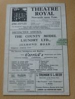 Dave Willis Eddie Leslie Claudia Hill Newcastle Theatre Royal Panto Program 1946