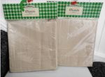 St Michaels 1980's 8 Beige Fabric Napkins 2 Packs of 4 Original Packaging