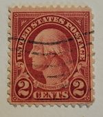 Very Rare George  Washington Red Two  2 Cent Postage Stamp Scott 634 VF/XF-OG