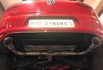 PIPE DYNAMICS - GOLF MK7/7.5 2.0 GTD -  BACK BOX DELETE - GTI STYLE DUAL EXHAUST