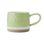 Mug 320ml Green Textured Ombre Mikasa Ceramic Microwave Dishwasher Safe
