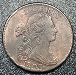 1803 Draped Bust Copper Large Cent 1c Repaired Higher Grade Details Type Coin