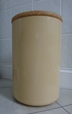 Vintage 70s Habitat Crayonne Bin Storage Stool Corky