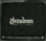 THROWDOWN logo EMBROIDERED SWEATBAND WRISTBAND official merch RARE/VINTAGE