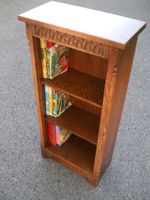 Old Charm style reproduction oak bookcase, adjustable shelves, fast economy post