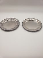 STUNNING PAIR OF SMALL SILVER PLATED SERVING DISHES BY BOUILLET & BOURDELLE