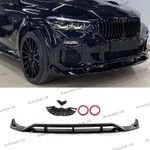 FOR 2019-2023 BMW X5 G05 M PERFORMANCE FRONT SPLITTER LIP BODY KITS GLOSS BLACK