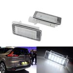 2x LED License Number Plate Light For Dacia Duster 2010+ Lodgy 2012+ Logan 2013+