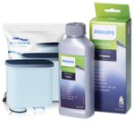 2x Water Filter For Saeco Philips LatteGo CA6903 Descaler Philips CA6700 250ml
