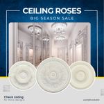Ceiling Rose Polystyrene Premium Class Easy Fit Very Light Weight - Not Plaster