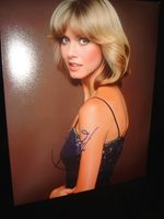 OLIVIA NEWTON-JOHN superb 10x8" colour photo hand-signed with COA