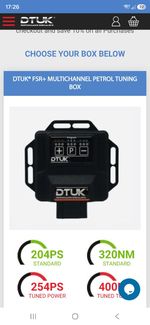 Dtuk FSR+ PETROL perfomance Tuning Box Audi A6 C8 2.0 TFSI Mild Hybrid