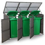 Wheelie Bin Storage Unit Double Tripple Garden Universe Outdoor Store