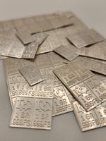 One Thousand 1 Grain Pure Silver Bars 999 Silver Bars Mixed Sizes Prepper Money