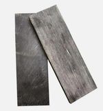 2pcs Knife Handle Black Buffalo Horn Material Scale Slabs DIY Tool 120*40*6mm