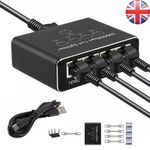 RJ45 Gigabit 1000Mbps Ethernet Splitter LAN Internet 1 to 4 Out Adapter Network