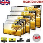 Portable Projector Foldable Screen 16:9 HD Outdoor Home Movie Cinema Theater