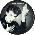 David Bowie Slipmat Turntable Heroes Album Cover Record Slip Mat DJ Mixing