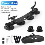 WEST BIKING Bicycle Rooftop Carrier Rack Car Roof Vacuum Suction Cup Bike Rack