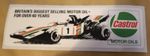 FORMULA 5000 1975 CASTROL MOTOR OILS RACING CAR ORIGINAL UNUSED 8"x3" STICKER