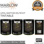 UPOL Raptor 20L Tintable Tough Bed Liner Kit with Hardener - New Paint